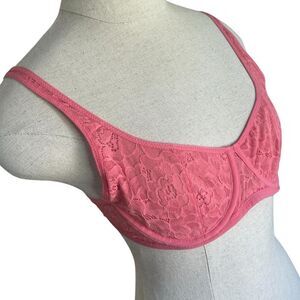 Auden Women's Pink Lace Bra